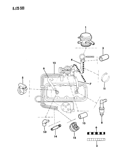 1987 Jeep Wrangler Emission Controls Diagram 2