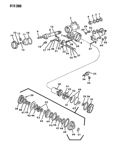 1988 Chrysler Fifth Avenue Gear - Power Steering Diagram