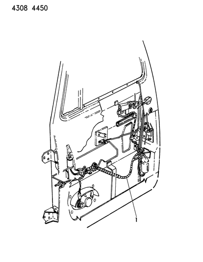 Wiring - Door - 1985 Dodge D150