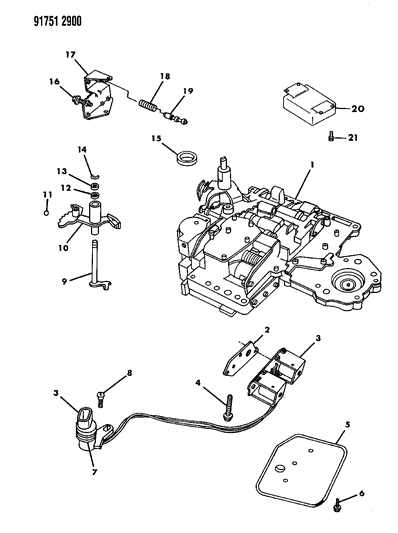 1991 Dodge Ram 50 Valve Body Diagram