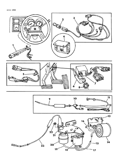 1984 Dodge Charger Speed Control - Electronic Diagram 2