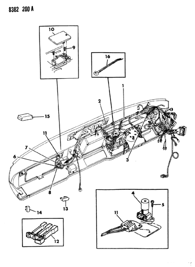 1989 Dodge Ram Van Instrument Panel Wiring Diagram