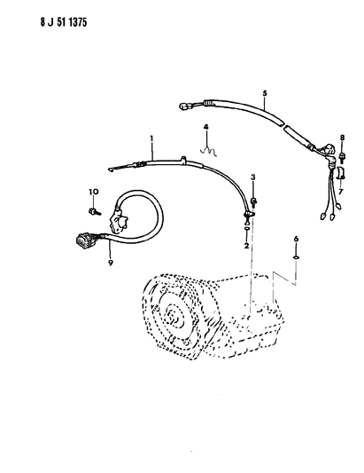 1987 Jeep Wagoneer Linkage, Harness Diagram