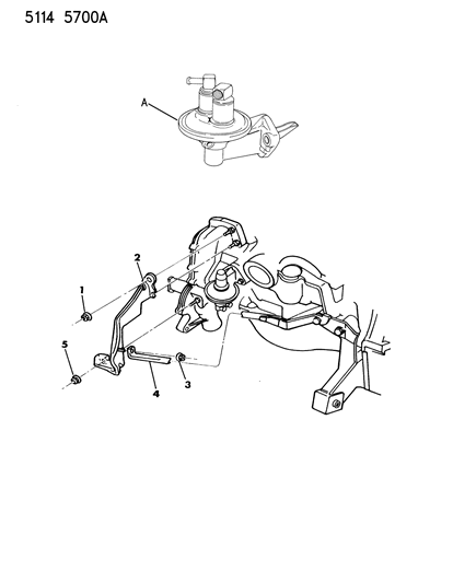 1985 Chrysler Town & Country Fuel Pumps Diagram