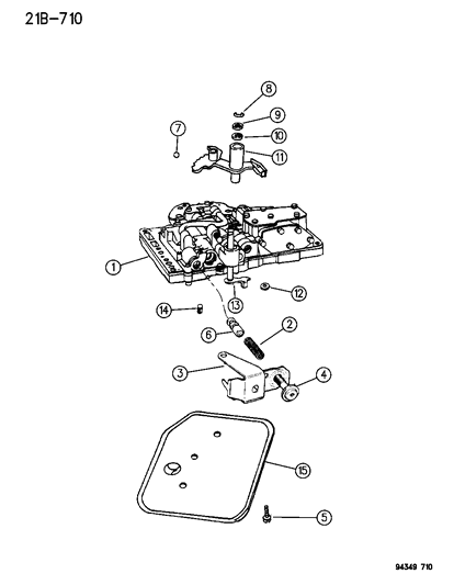 1995 Dodge Ram Van Valve Body Diagram 2