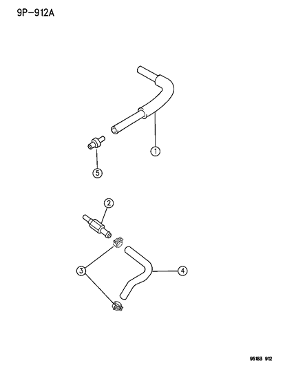 1995 Dodge Neon Crankcase Ventilation Diagram 1