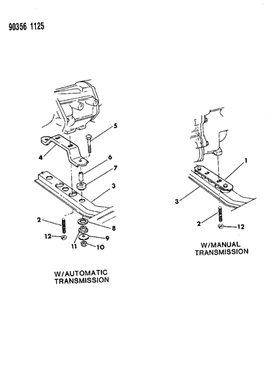 1990 Dodge Dakota Engine Mounting Diagram 3