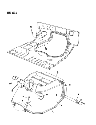 1989 Dodge Ram Wagon Housing Diagram