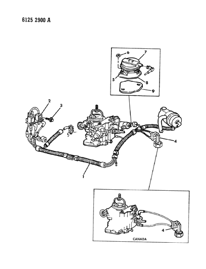 1986 Dodge Diplomat EGR System Diagram 6