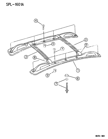 1995 Dodge Neon Roof Rack Diagram