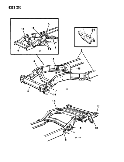 1986 Dodge D250 Frame Diagram 2