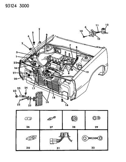 1993 Chrysler New Yorker Salon Plumbing - A/C & Heater Diagram 1