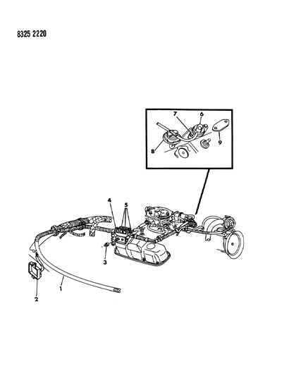 1989 Dodge W250 EGR System Diagram 1