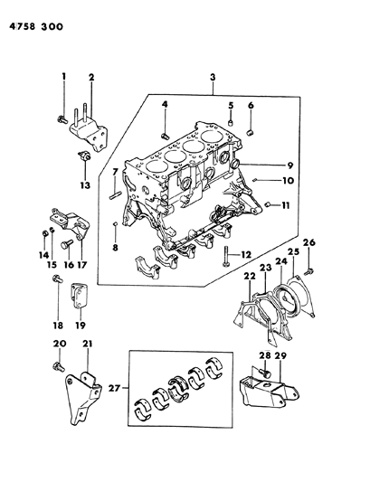 1984 Dodge Conquest Cylinder Block Diagram