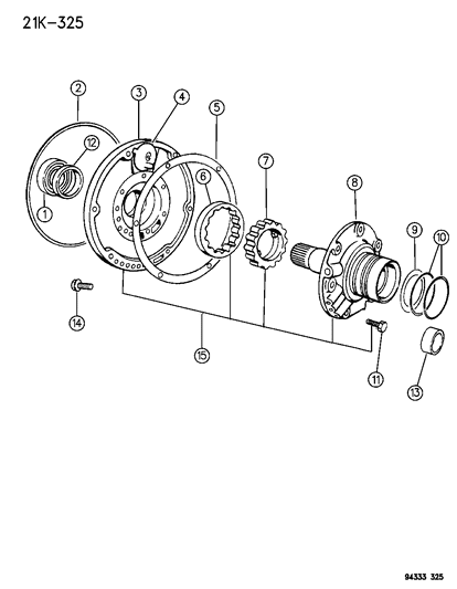 1996 Dodge Ram 1500 Oil Pump With Reaction Shaft Diagram 3