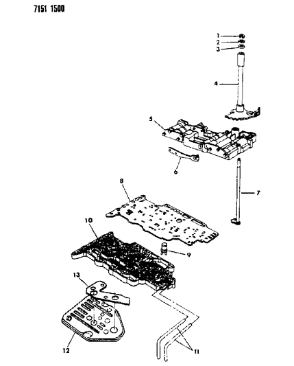 1987 Dodge Grand Caravan Valve Body Diagram