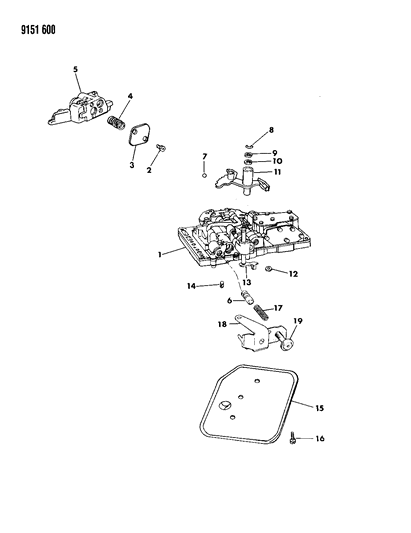 1989 Dodge Diplomat Valve Body Diagram