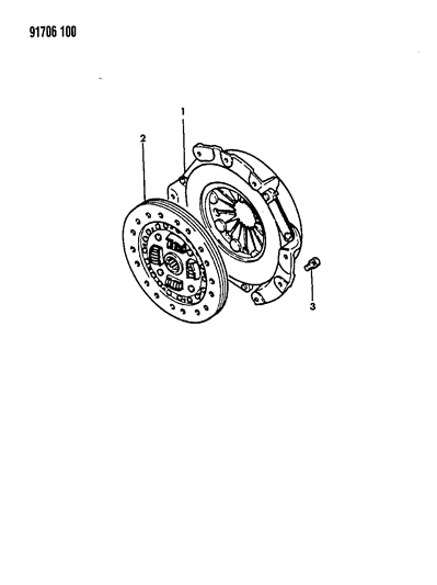 1991 Dodge Ram 50 Clutch Diagram