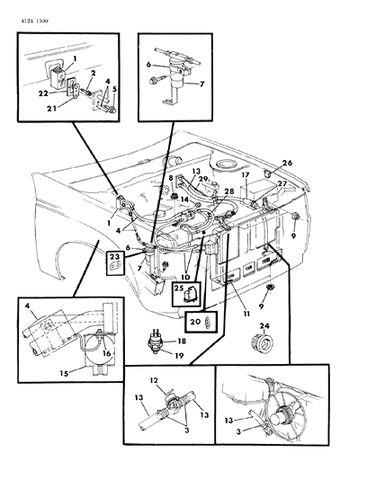 1984 Dodge Omni Plumbing - A/C & Heater Diagram