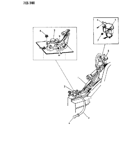 1987 Chrysler Fifth Avenue Vapor Canister Diagram 1