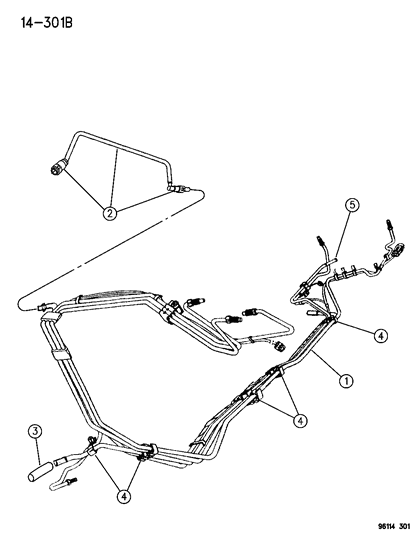 1996 Dodge Neon Tube-Fuel Supply Diagram for 4546954