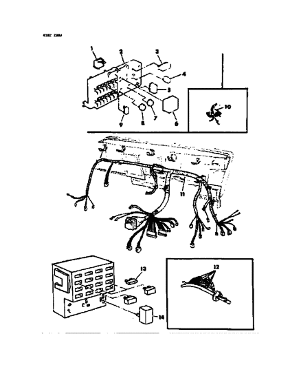 1984 Dodge Caravan Instrument Panel Wiring Diagram