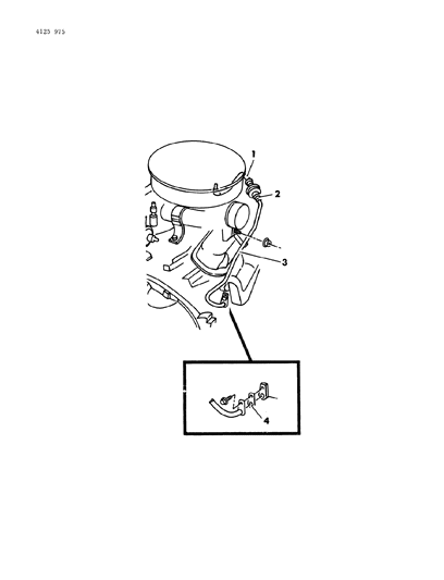 1984 Chrysler New Yorker Aspirator Diagram 3