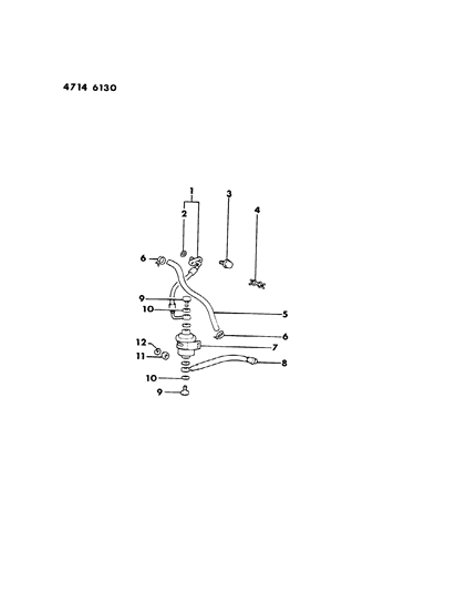 1984 Chrysler Conquest Fuel Filter Diagram 1