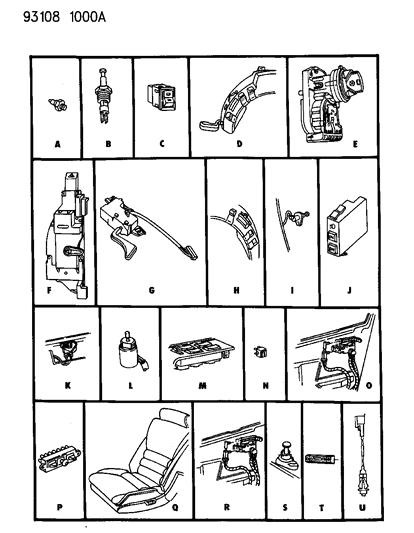 1993 Dodge Daytona Switches Diagram