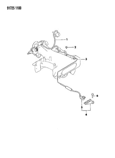 1991 Dodge Ram 50 EGR System Diagram 3