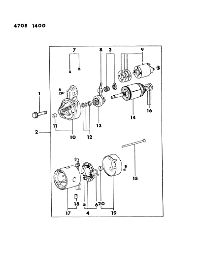 1984 Dodge Ram 50 Starter Diagram 3