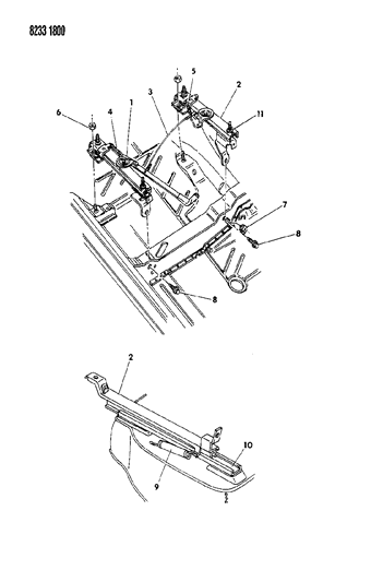 1988 Chrysler LeBaron Adjuster--Manual J Body Diagram