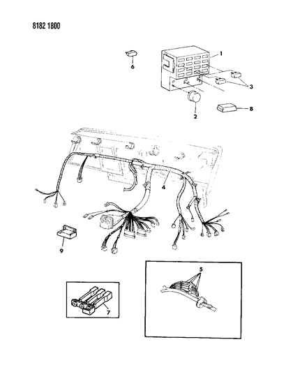 1988 Chrysler New Yorker Instrument Panel Wiring Diagram