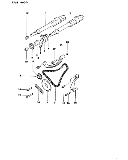 1985 Dodge Colt Balance Shafts Diagram 3