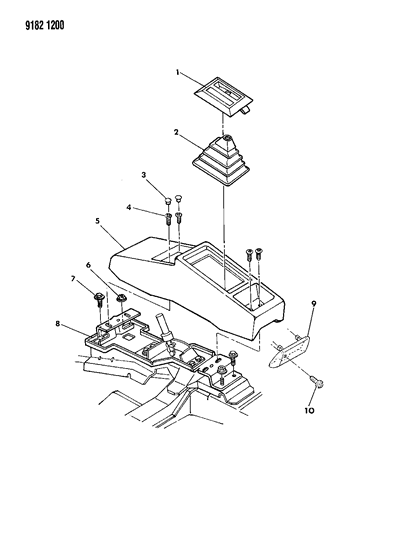 1989 Dodge Shadow Consulate Diagram 1