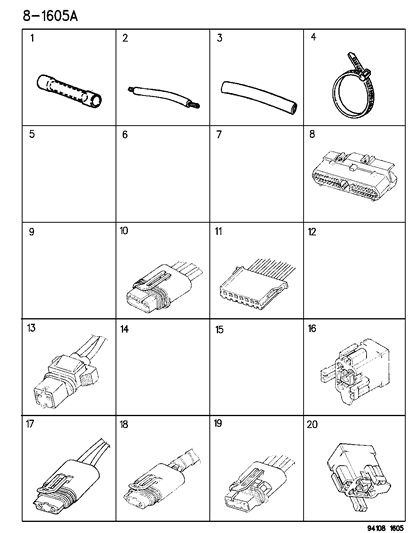 1995 Chrysler LeBaron Link Diagram for 4364876