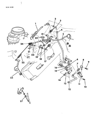 1984 Dodge Diplomat Throttle Control Diagram 2