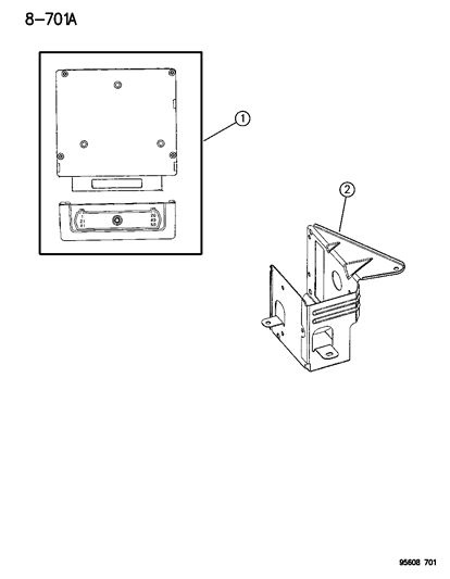 1995 Dodge Avenger Electrical Powertrain Control Module Diagram for R4887050