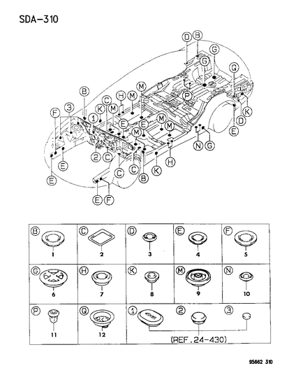 1995 Dodge Avenger Plugs - Covers Diagram