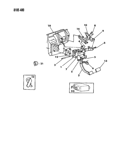 1988 Chrysler New Yorker Base Model Brake Pedal Diagram