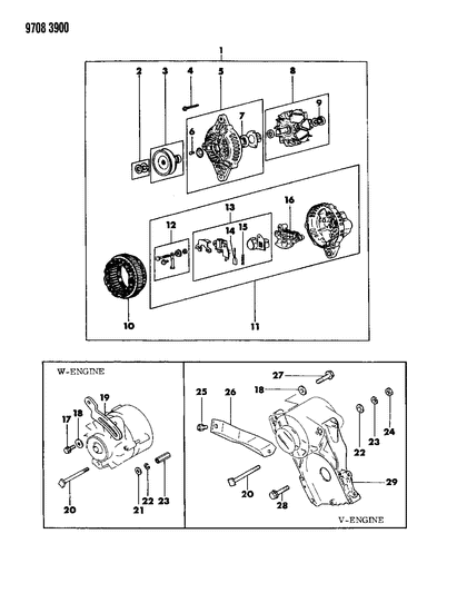 1989 Dodge Raider Alternator Diagram