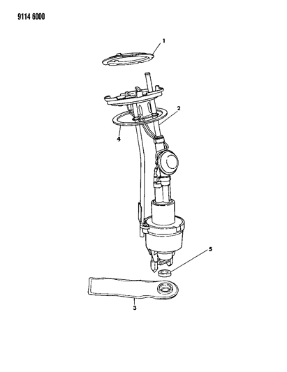 1989 Chrysler LeBaron GTC Fuel Pump Diagram 2