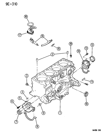 1994 Dodge Shadow Cylinder Block Diagram 1