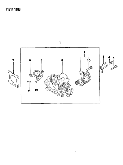 1991 Dodge Colt Throttle Body Diagram