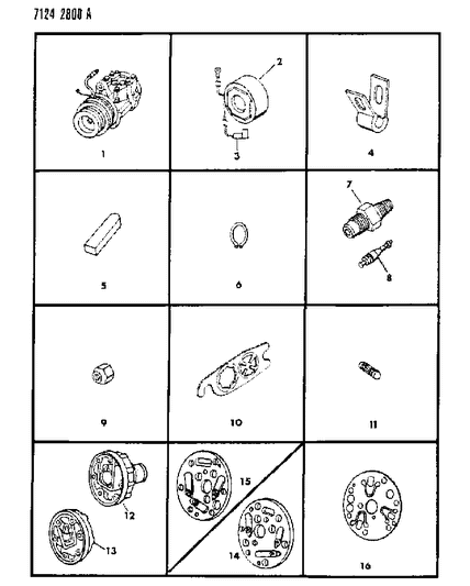 1987 Dodge Charger A/C Compressor Diagram