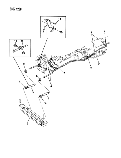 1989 Dodge D250 Oil Cooler Diagram 1