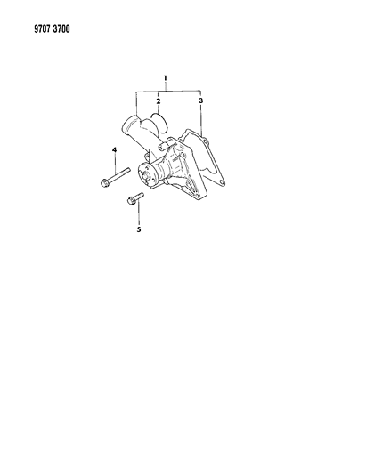 1989 Dodge Colt Water Pump Diagram 3