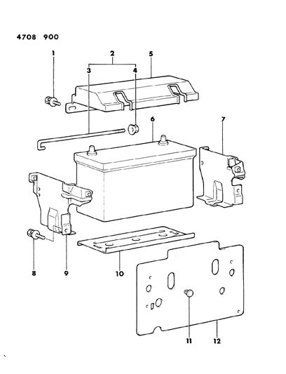 1984 Dodge Ram 50 Battery Tray Diagram 2