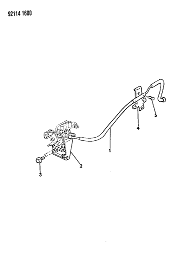 1992 Chrysler LeBaron Sedan Throttle Control Diagram 2