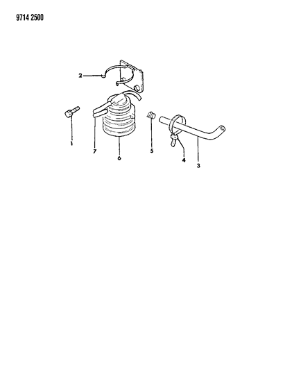 1989 Dodge Raider High Altitude Compensator Diagram